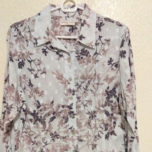 Coldwater Creek Floral Shirt